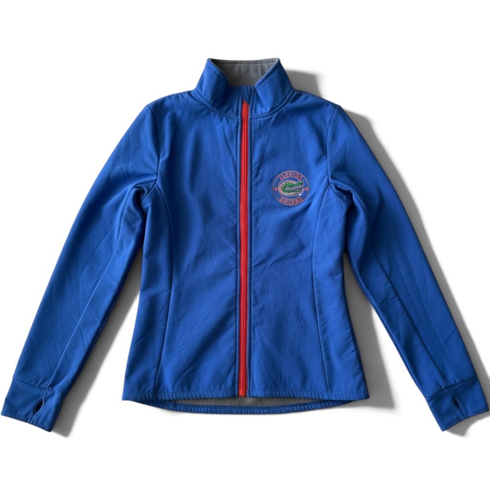 Russell Blue Softshell Jacket Women Size S Florida Gators Full Zip Thumbhole
